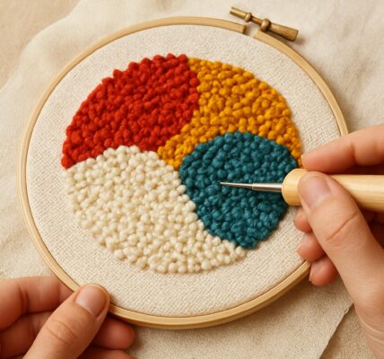 Punch needle: haft pętelkowy krok po kroku, czyli jak zamienić kawałek włóczki w miękki obraz