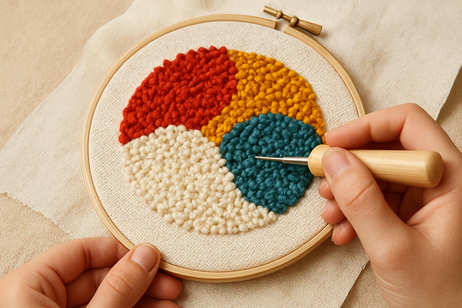 Punch needle: haft pętelkowy krok po kroku, czyli jak zamienić kawałek włóczki w miękki obraz